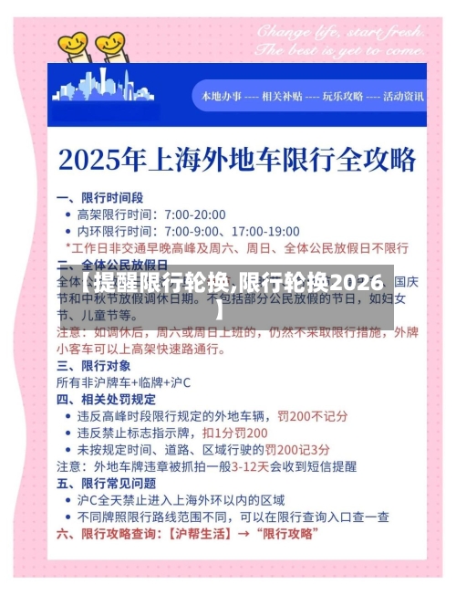 【提醒限行轮换,限行轮换2026】-第2张图片