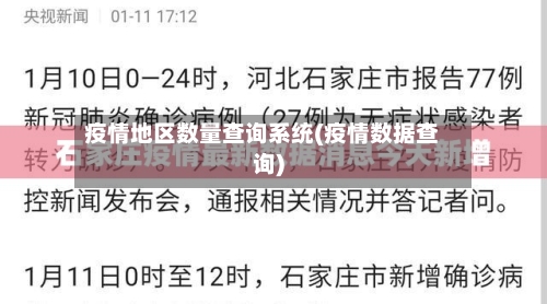 疫情地区数量查询系统(疫情数据查询)