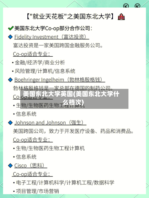 美国东北大学英国(美国东北大学什么档次)-第3张图片