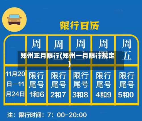 郑州正月限行(郑州一月限行规定)