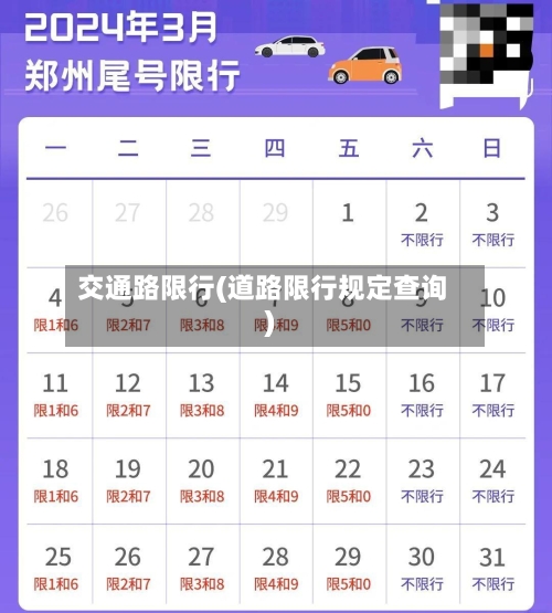 交通路限行(道路限行规定查询)