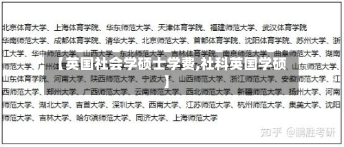 【英国社会学硕士学费,社科英国学硕】-第2张图片