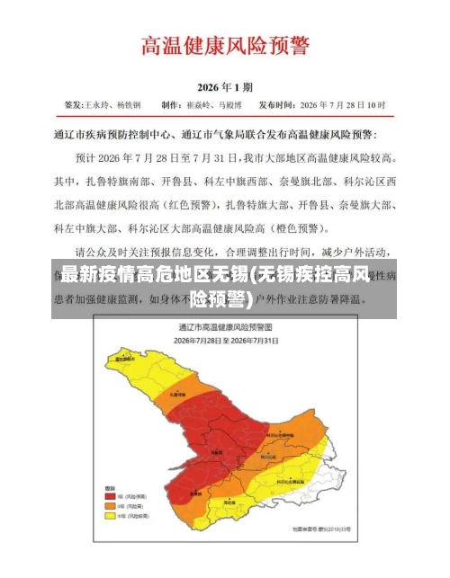 最新疫情高危地区无锡(无锡疾控高风险预警)