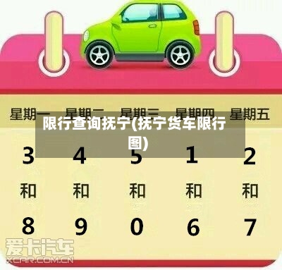 限行查询抚宁(抚宁货车限行图)