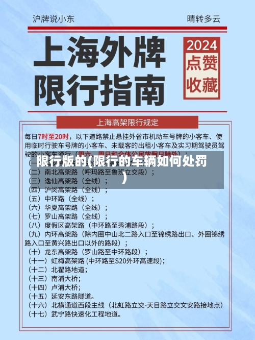 限行版的(限行的车辆如何处罚)-第3张图片