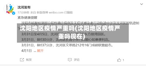 沈阳地区疫情严重吗(沈阳地区疫情严重吗现在)-第2张图片