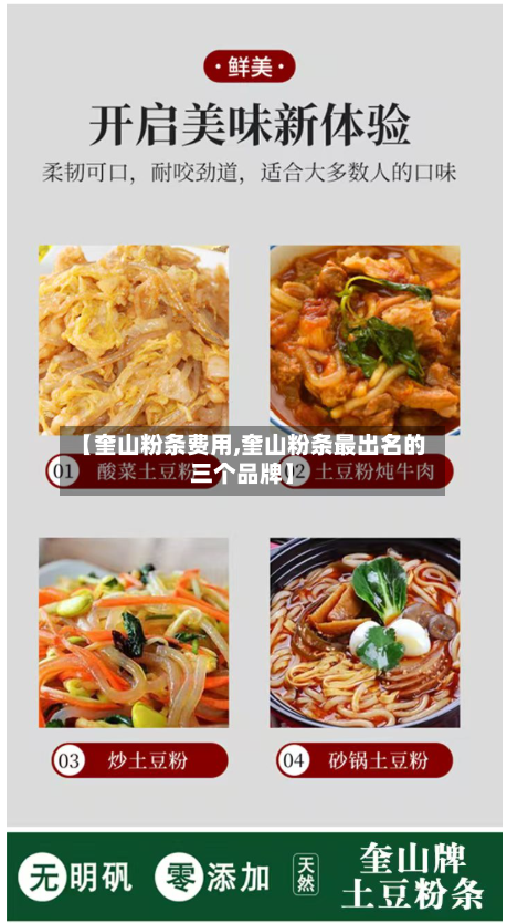 【奎山粉条费用,奎山粉条最出名的三个品牌】-第3张图片