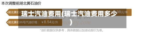 瑞士汽油费用(瑞士汽油费用多少)