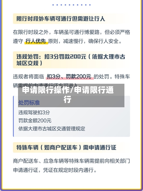申请限行操作/申请限行通行-第3张图片