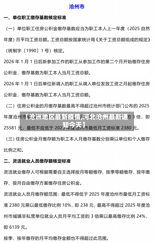 【沧洲地区最新疫情,河北沧州最新通知今天】-第2张图片