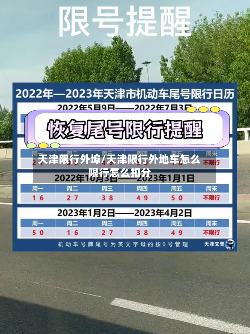 天津限行外埠/天津限行外地车怎么限行怎么扣分-第2张图片