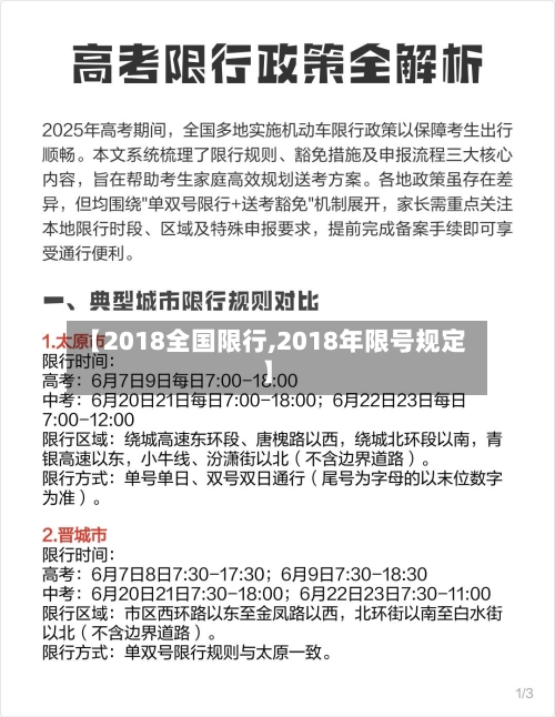【2018全国限行,2018年限号规定】