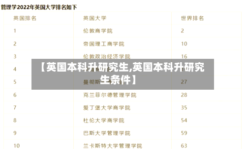 【英国本科升研究生,英国本科升研究生条件】-第2张图片