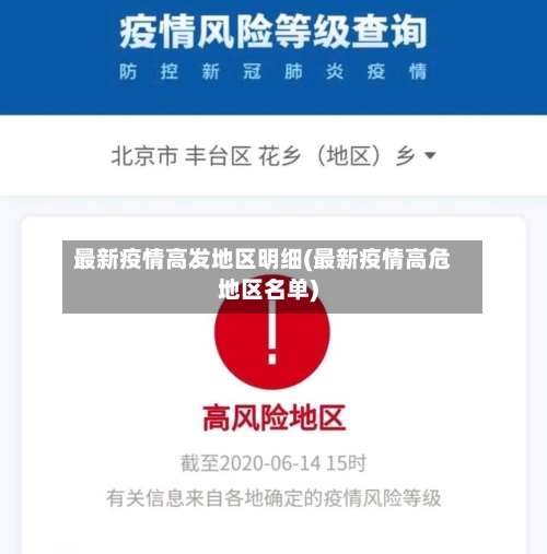 最新疫情高发地区明细(最新疫情高危地区名单)-第2张图片