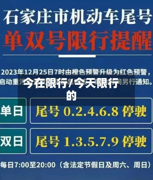 今在限行/今天限行的-第2张图片