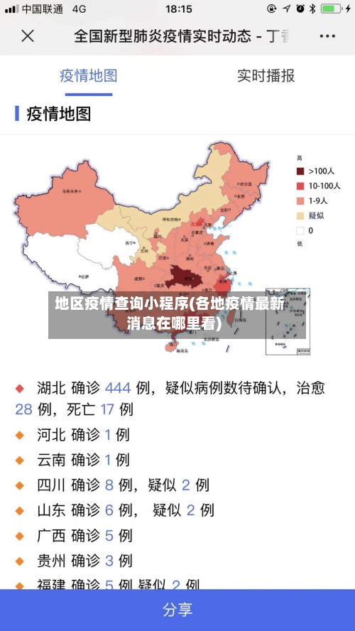 地区疫情查询小程序(各地疫情最新消息在哪里看)