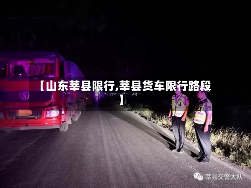 【山东莘县限行,莘县货车限行路段】-第2张图片