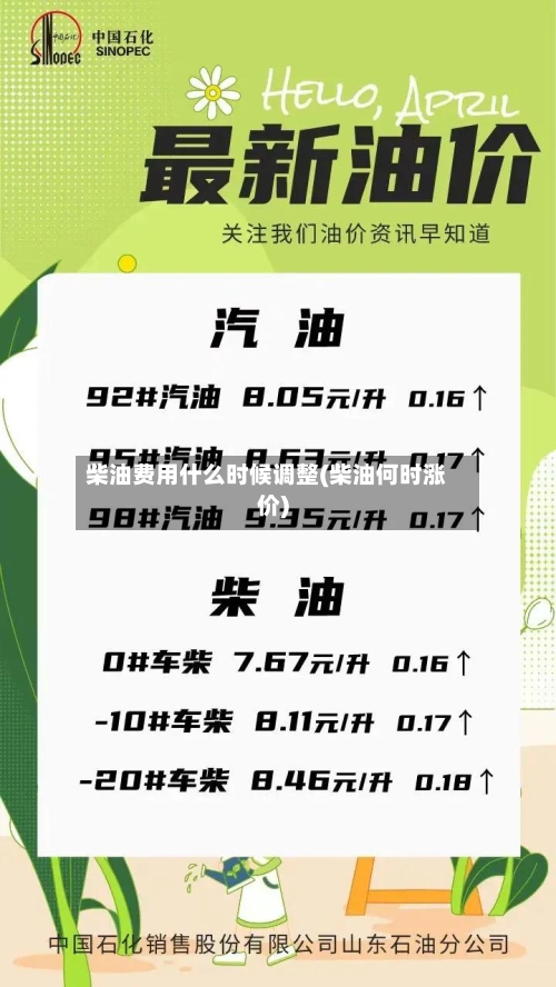柴油费用什么时候调整(柴油何时涨价)-第2张图片