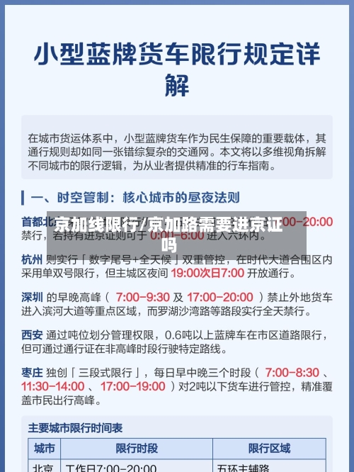 京加线限行/京加路需要进京证吗-第2张图片