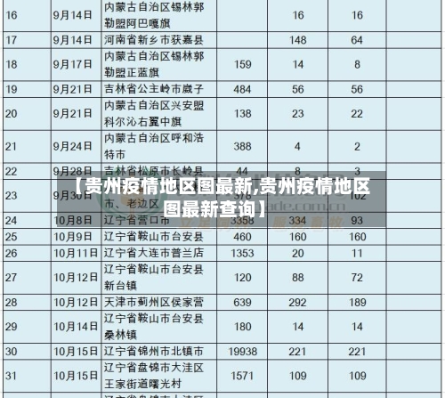 【贵州疫情地区图最新,贵州疫情地区图最新查询】-第3张图片