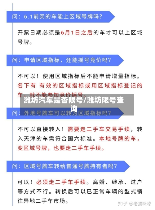 潍坊汽车是否限号/潍坊限号查询