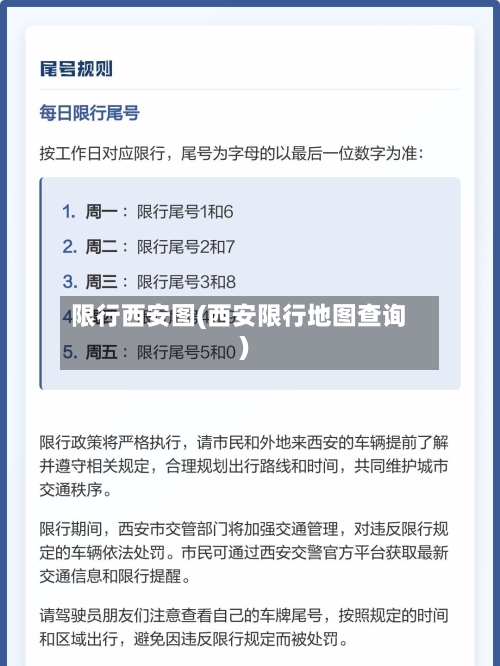 限行西安图(西安限行地图查询)-第3张图片