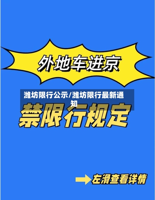 潍坊限行公示/潍坊限行最新通知