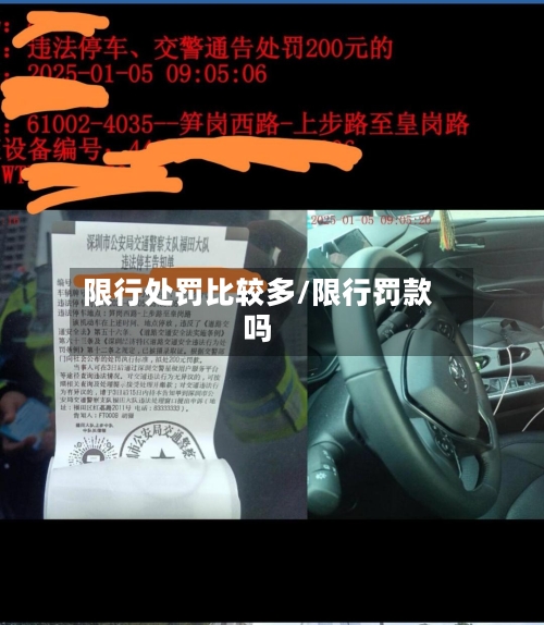 限行处罚比较多/限行罚款吗