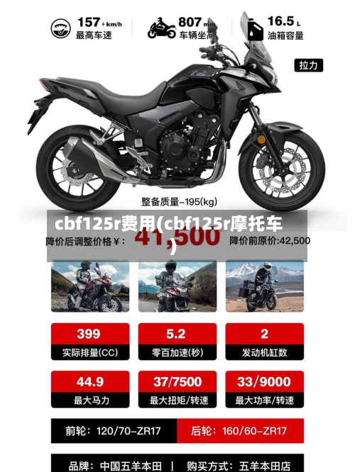 cbf125r费用(cbf125r摩托车)