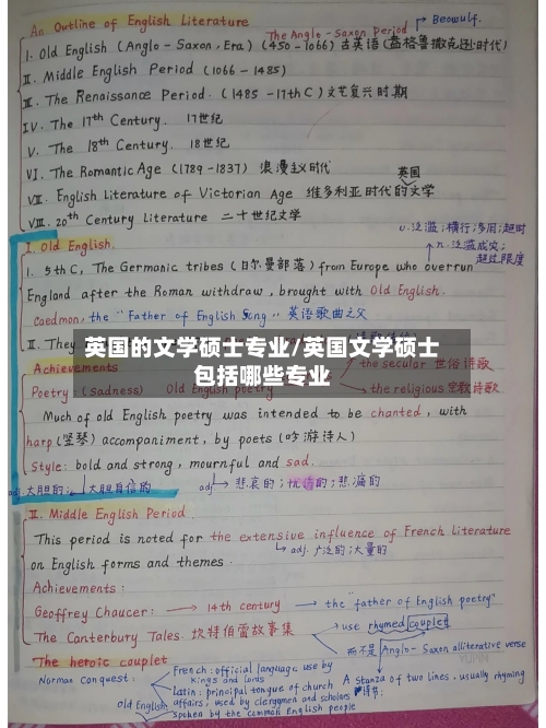 英国的文学硕士专业/英国文学硕士包括哪些专业-第3张图片