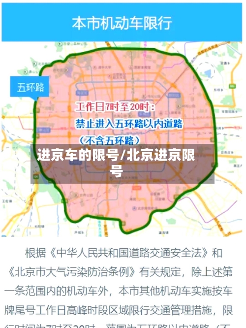 进京车的限号/北京进京限号-第3张图片
