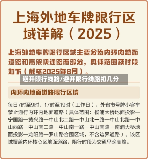 避开限行线路/避开限行线路扣几分-第2张图片