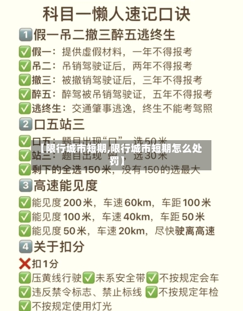 【限行城市短期,限行城市短期怎么处罚】
