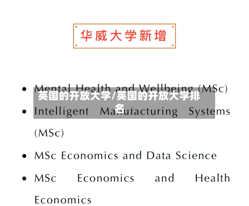英国的开放大学/英国的开放大学排名-第2张图片