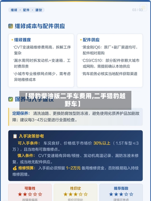 【猎豹柴油版二手车费用,二手猎豹越野车】-第2张图片