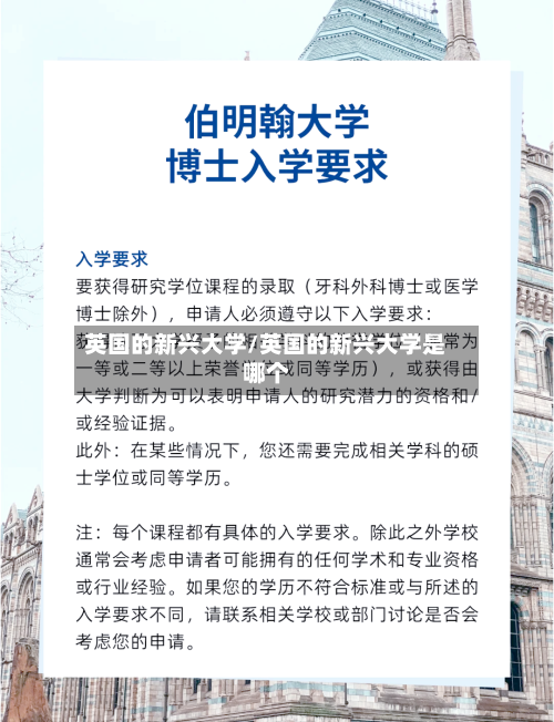 英国的新兴大学/英国的新兴大学是哪个