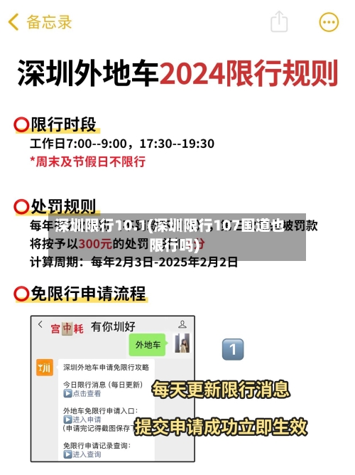深圳限行10.1(深圳限行107国道也限行吗)