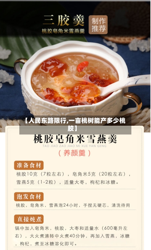 【人民东路限行,一亩桃树能产多少桃胶】
