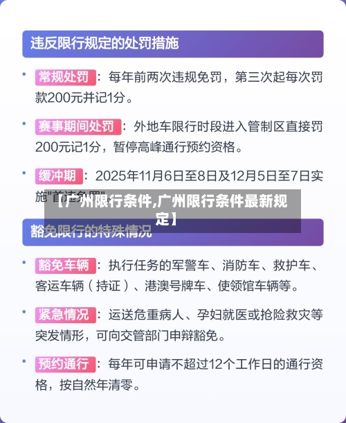 【广州限行条件,广州限行条件最新规定】-第3张图片