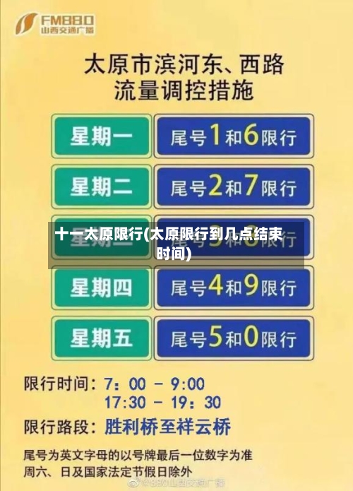十一太原限行(太原限行到几点结束时间)