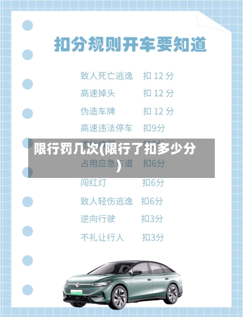限行罚几次(限行了扣多少分)