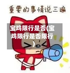 宝鸡限行是否(宝鸡限行是否限行)-第3张图片