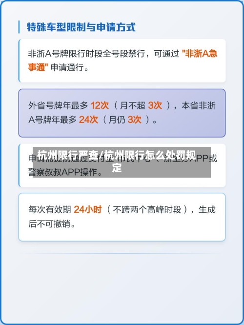 杭州限行严查/杭州限行怎么处罚规定