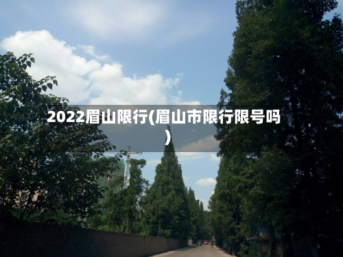 2022眉山限行(眉山市限行限号吗)-第3张图片