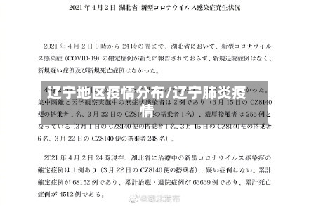 辽宁地区疫情分布/辽宁肺炎疫情