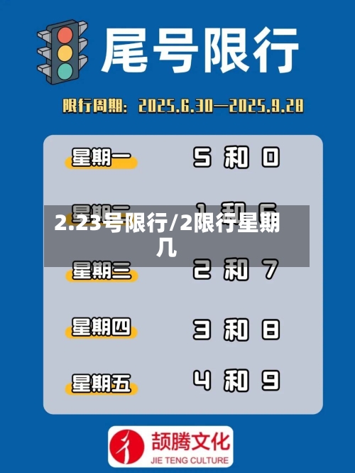 2.23号限行/2限行星期几-第3张图片