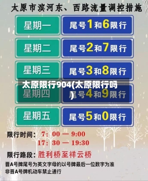 太原限行904(太原限行吗)
