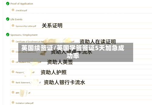 英国续签证/英国学签签证5天加急成功率