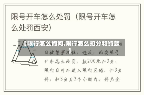【限行怎么询问,限行怎么扣分和罚款】-第2张图片