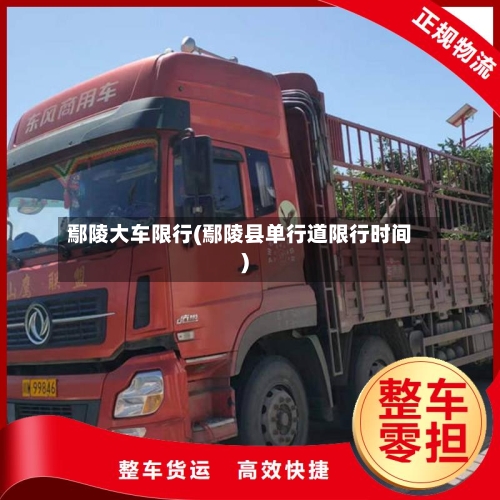 鄢陵大车限行(鄢陵县单行道限行时间)